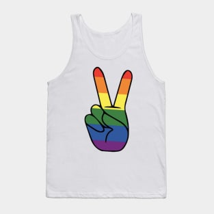 Pride Peace Sign Tank Top